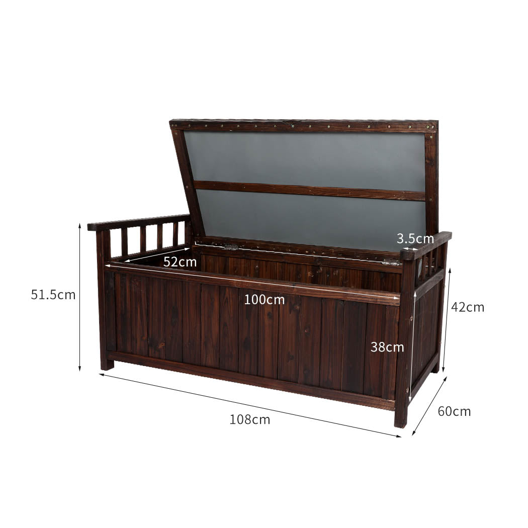 Levede Outdoor Storage Box Garden Bench - Levede