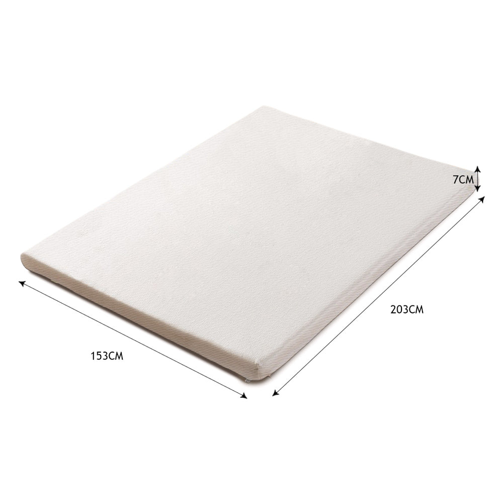 DreamZ 7cm Memory Foam Bed Mattress - Levede