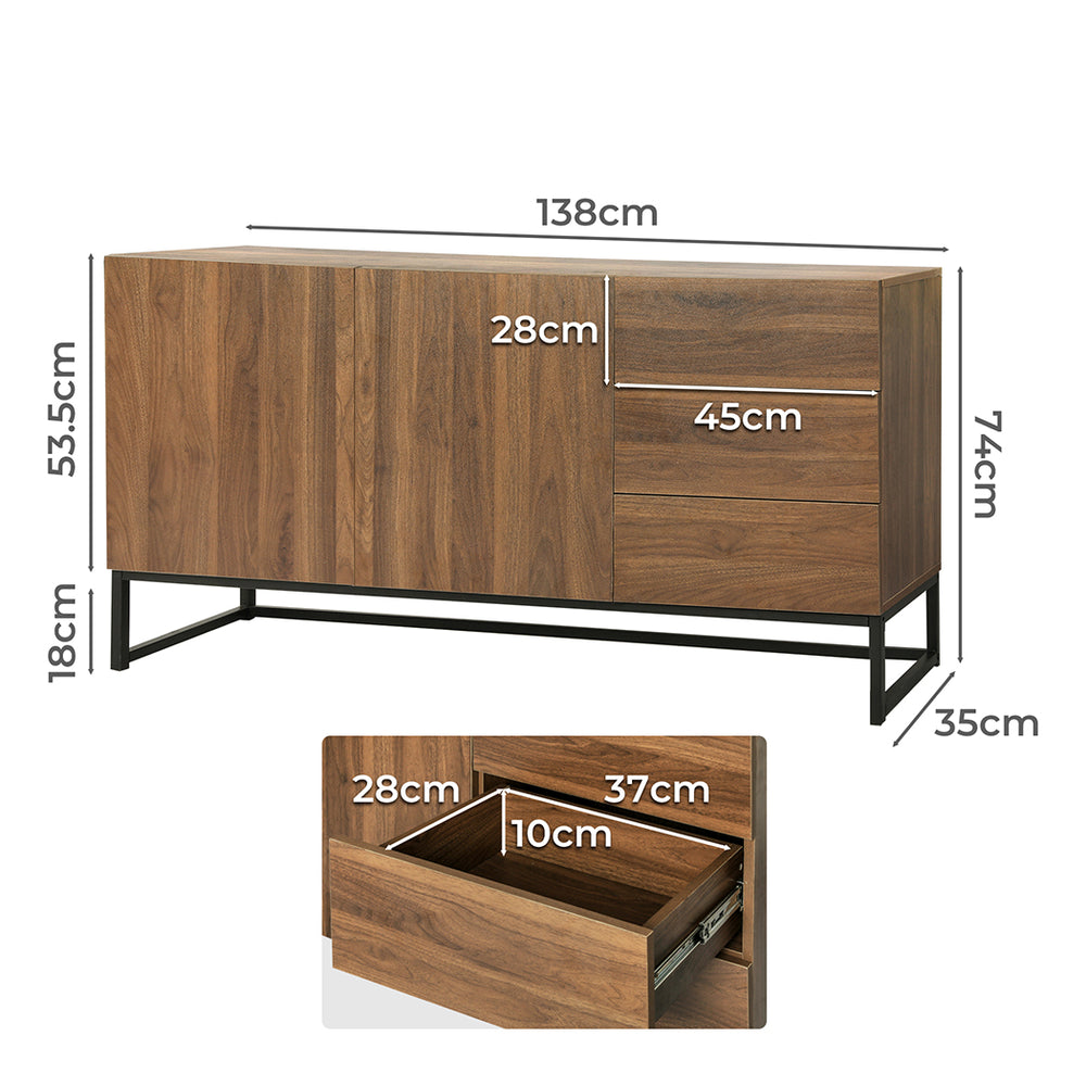 Levede Buffet Sideboard Storage Cabinet - Levede