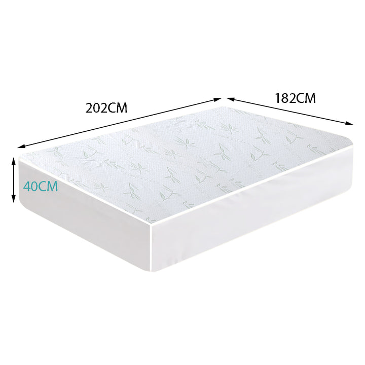 DreamZ Fully Fitted Waterproof Breathable Mattress Protector - Levede