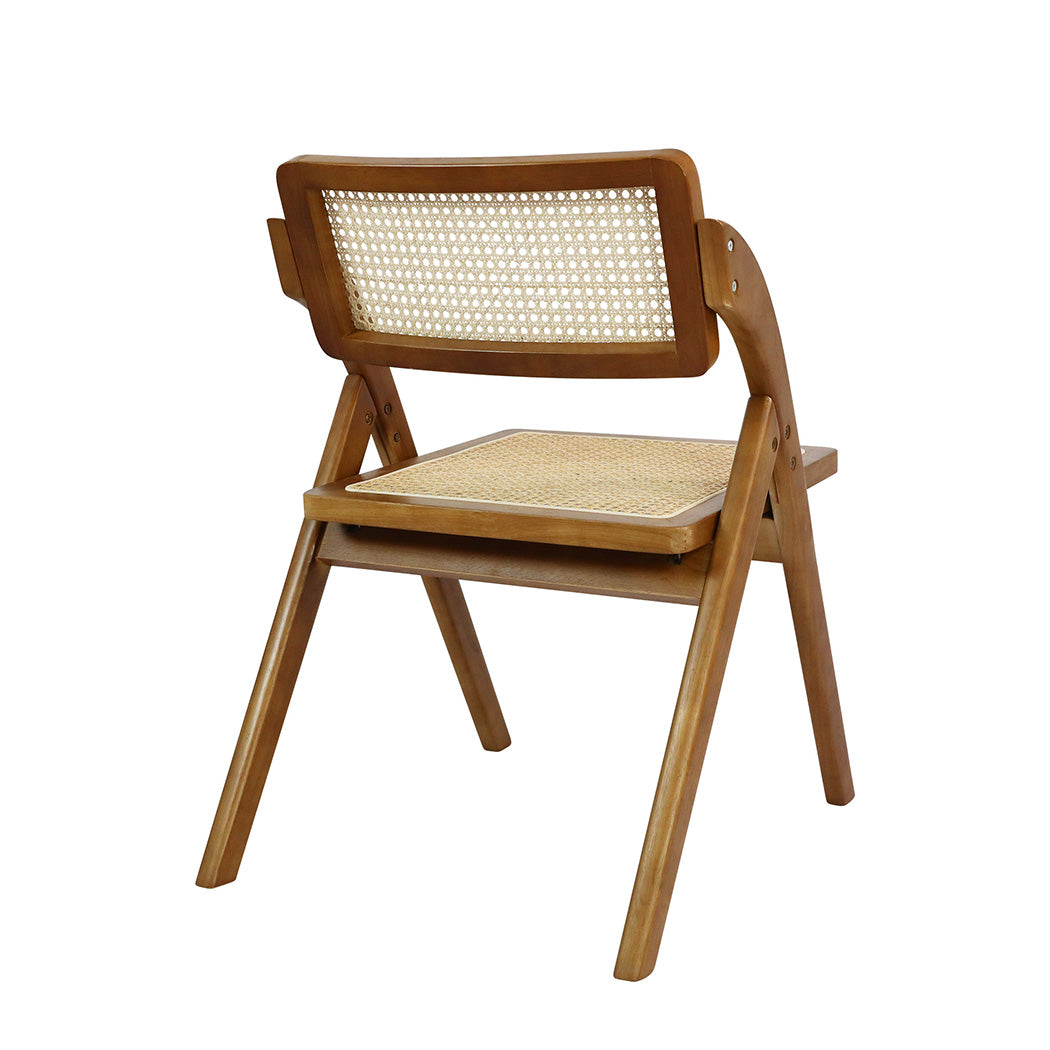 Levede 2X Foldable Accent Rattan Dining Chairs - Levede