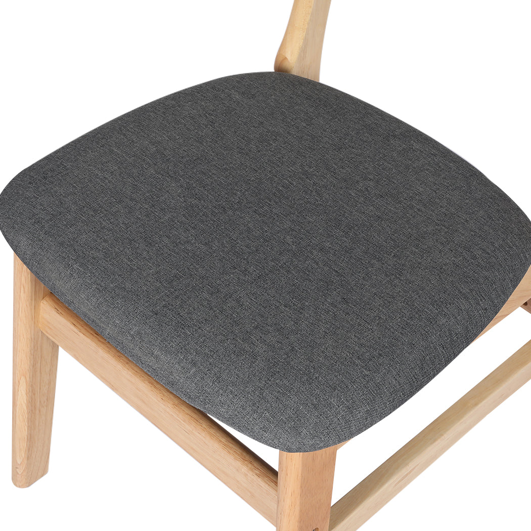 2xDining Chairs Kitchen Chair Brown 2Pack