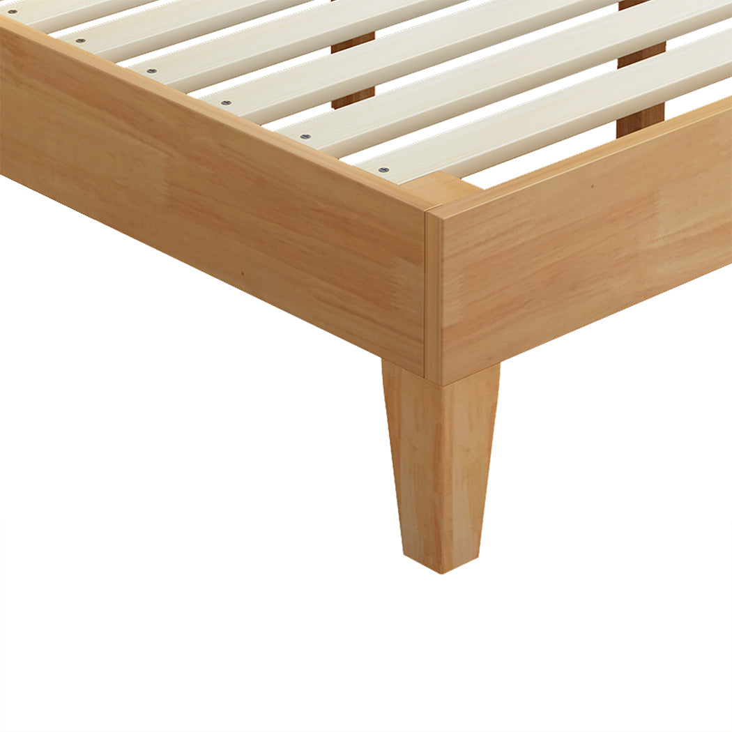 Levede Rubberwood Bed Frame - Levede