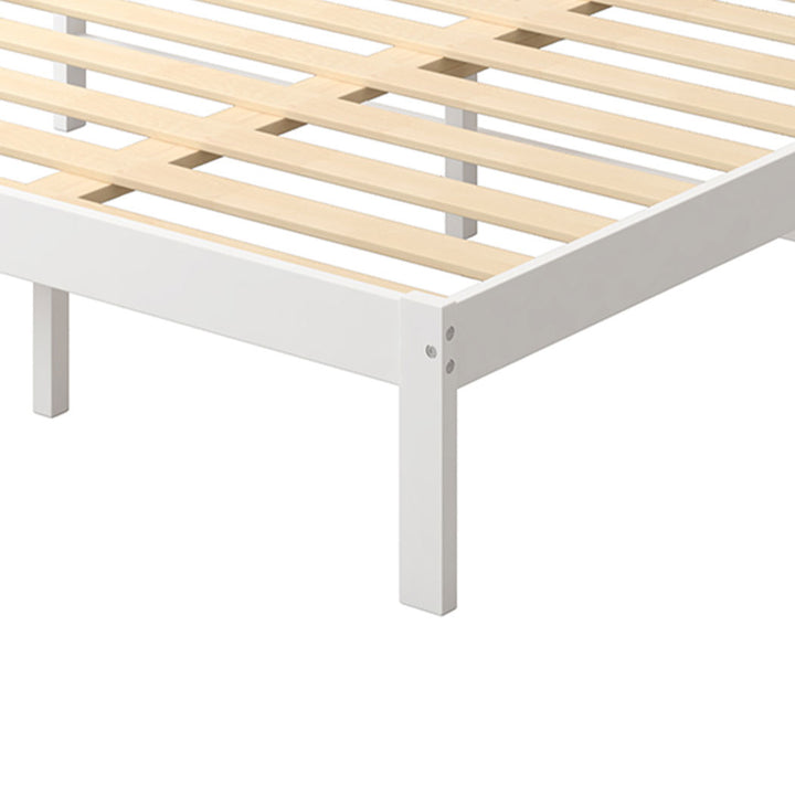 Levede Wooden Bed Frame King Single White-1831592626718117891