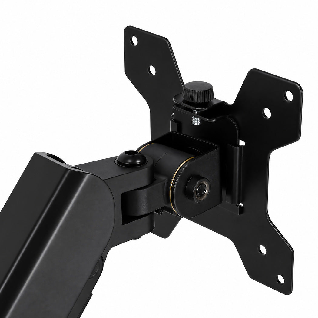 Single Monitor Arm Adjustable 2-Way Desk Mount Rotatable 13-32 inch Black