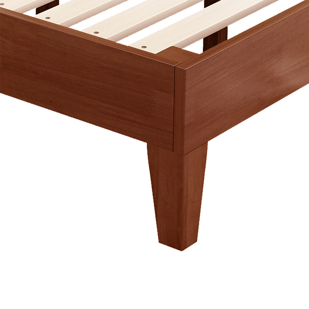 Levede Double & Queen Rubberwood Bed Frame - Levede