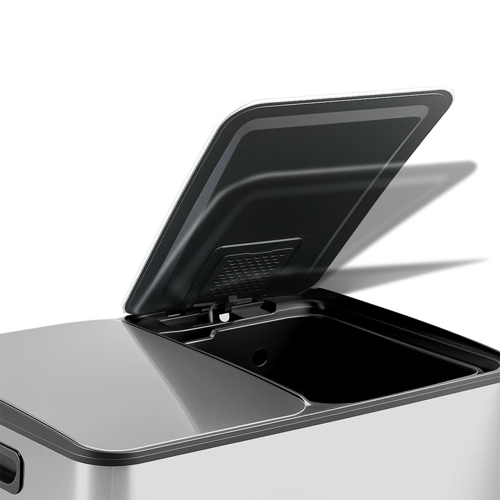 Toque 60L Pedal Bin Stainless Steel Kitchen Trash Waste Can Recycling Dustbin
