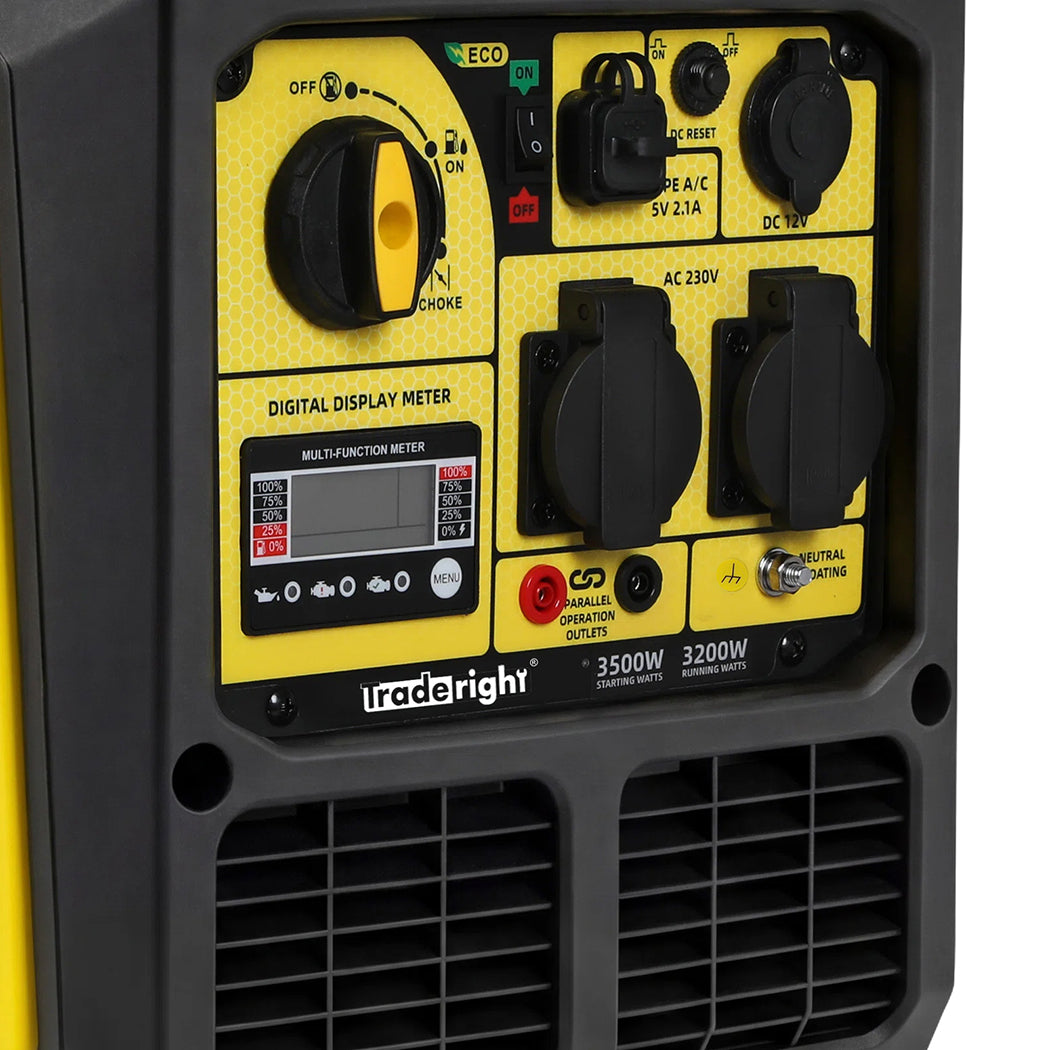 3500W Petrol Inverter Generator Portable Silent Pure Sine Wave Power