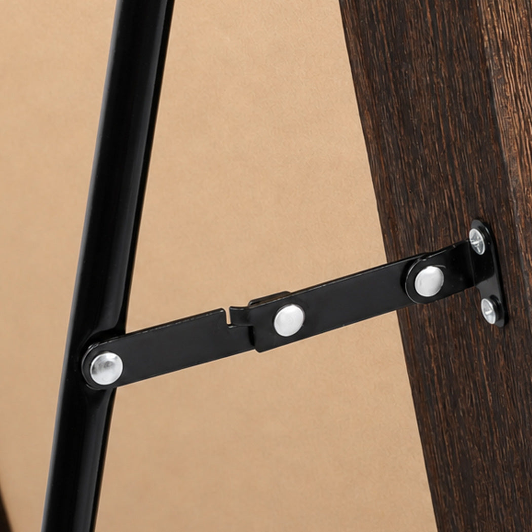 Mirror Full Length 4mm Tempered Glass Stand Lean Mount Bedroom Brown