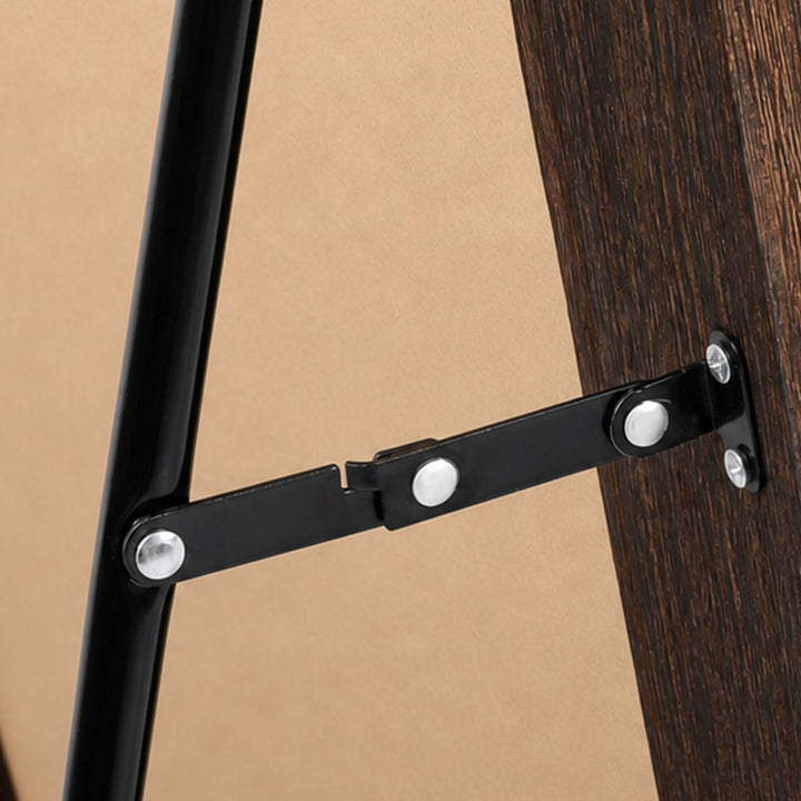 Mirror Full Length 4mm Tempered Glass Stand Lean Mount Bedroom Brown