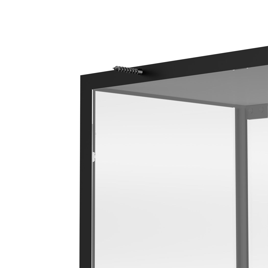 Tempered Glass LED Display Cabinet Steel Collections With RGB Light