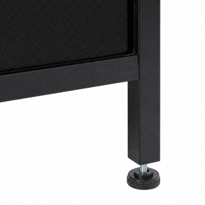 Corner Bookshelf Corner Shelf Unit 6-Tier with LED Light Drawer Brown