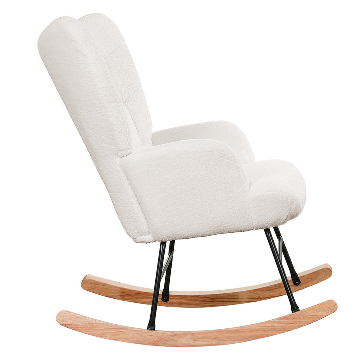 Levede Fleece Rocking Chair - Levede