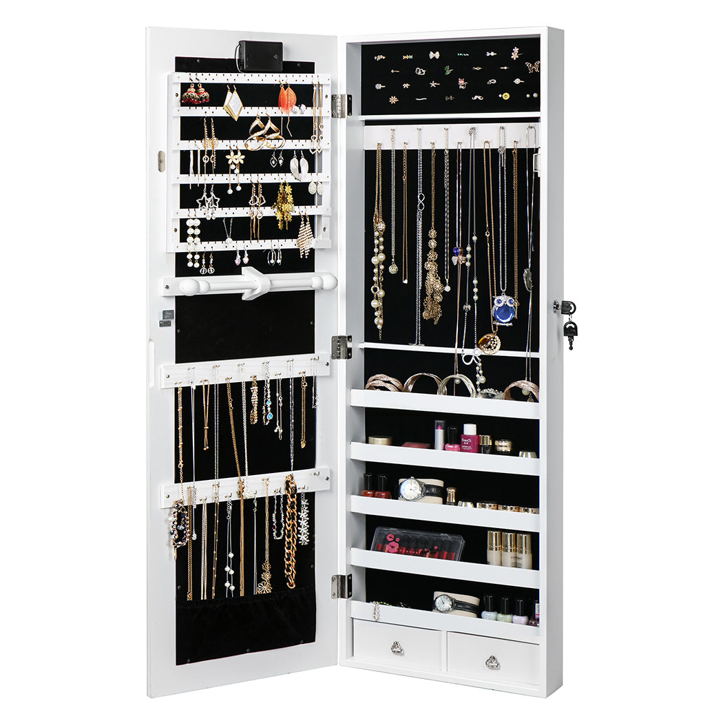 Levede Mirror Jewellery Cabinet Touch - Levede