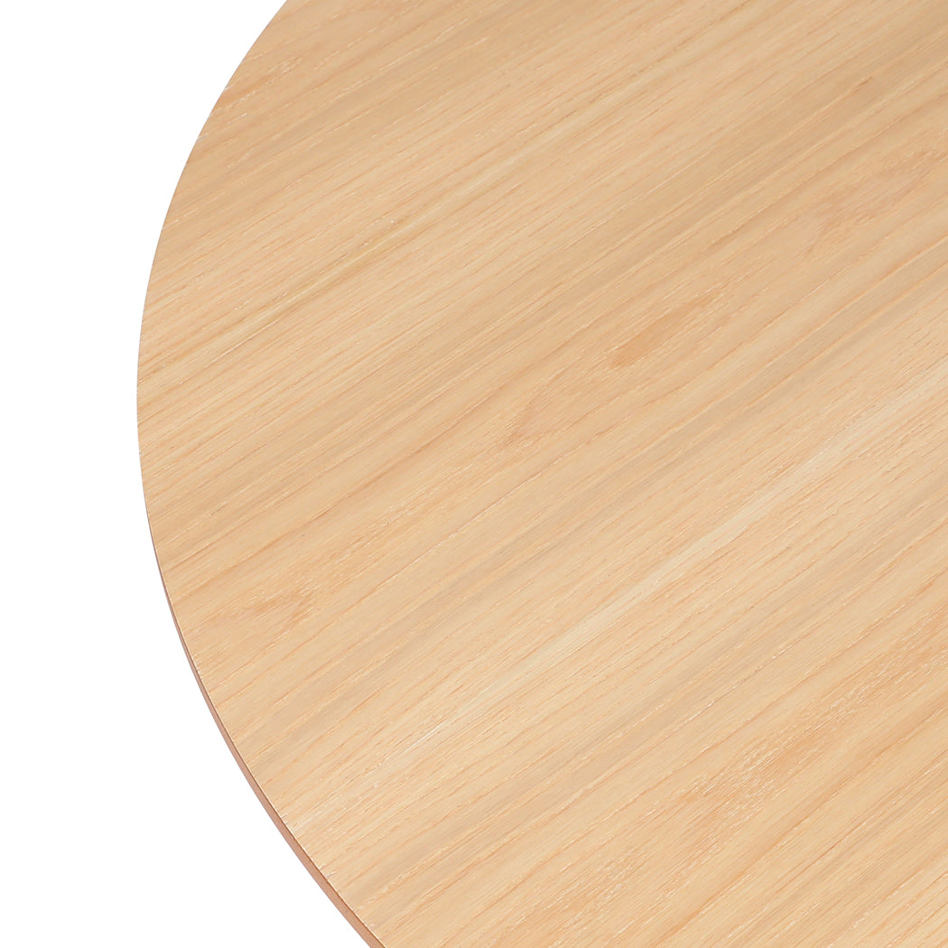 Levede Dining Table Round Rubberwood Base 100cm and 120cm - Levede