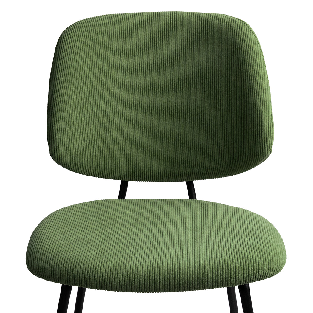 Levede 4x Dining Chairs Padded Seat Green - Levede