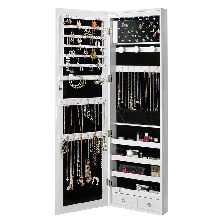 Levede Mirror Jewellery Cabinet LED - Levede