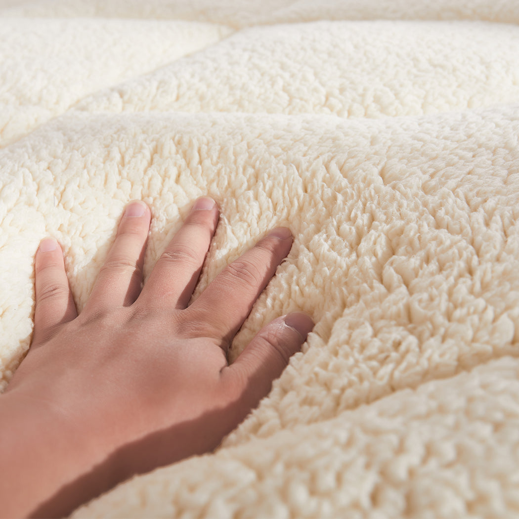 DreamZ Mattress Topper 100% Wool Underlay - Levede