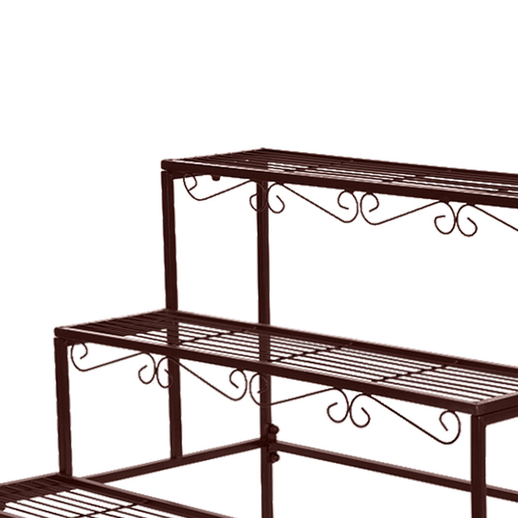 Levede Plant Stand 3 Tier Rectangle-1831592831941218307