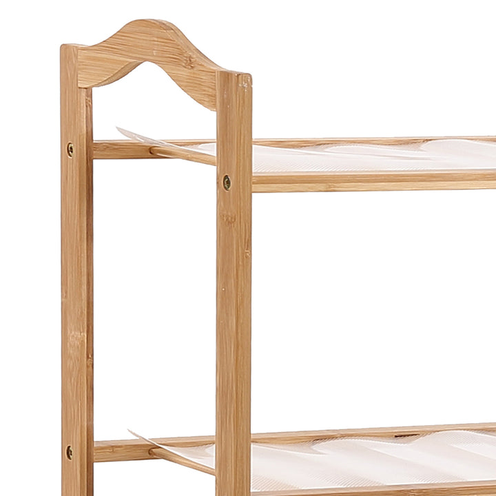 Levede Bamboo Shoe Rack Storage - 5 Tiers Wooden Organizer - Levede