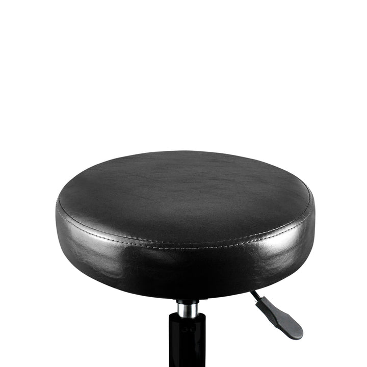 Levede Salon Stool Swivel Bar Stools Black with Black Stand-1843791305059209219