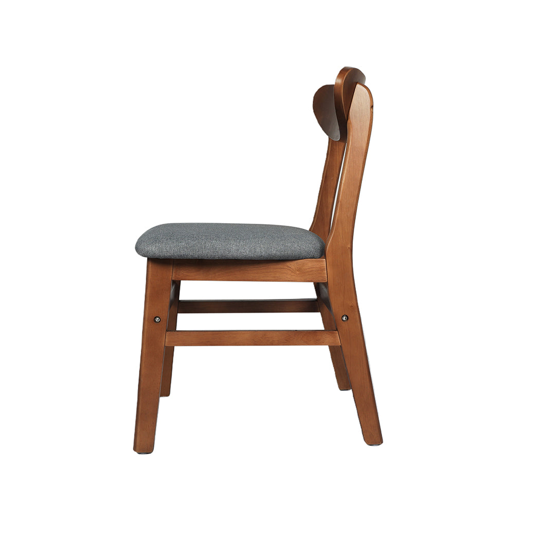 2xDining Chairs Kitchen Chair Brown 2Pack