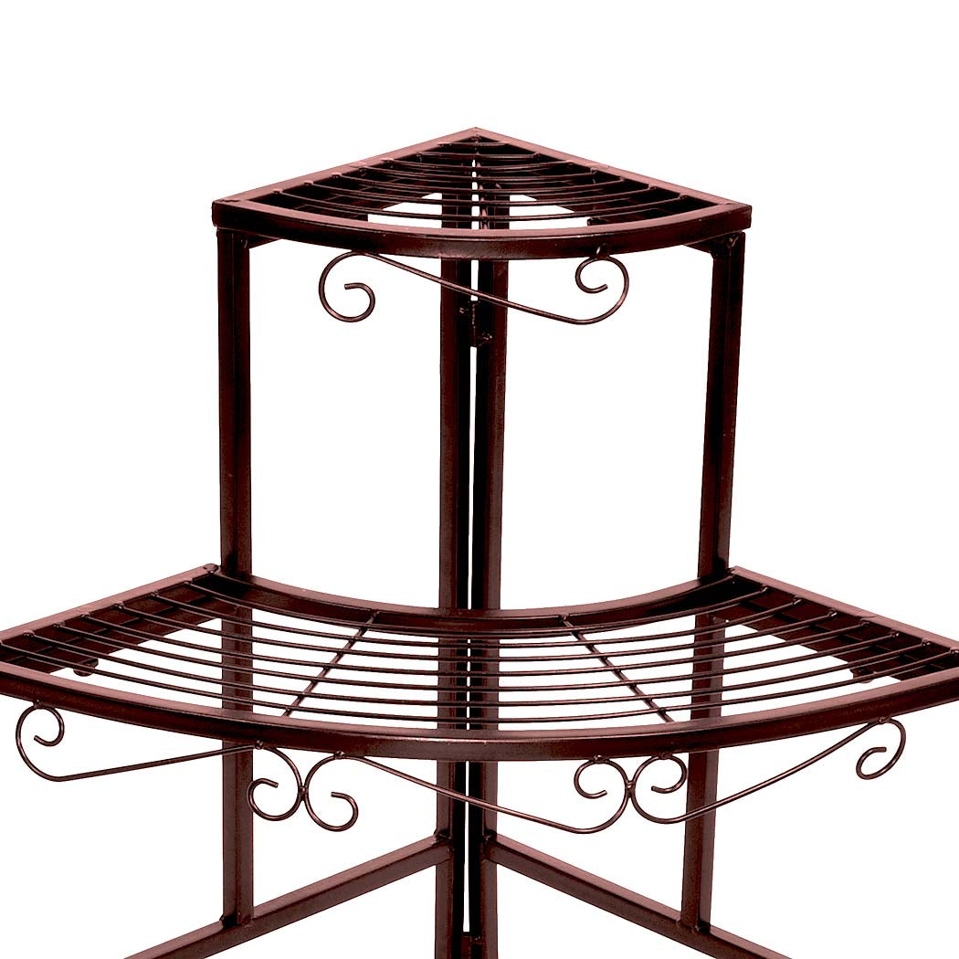 Levede Outdoor Indoor Metal Pot Plant Stand - Levede