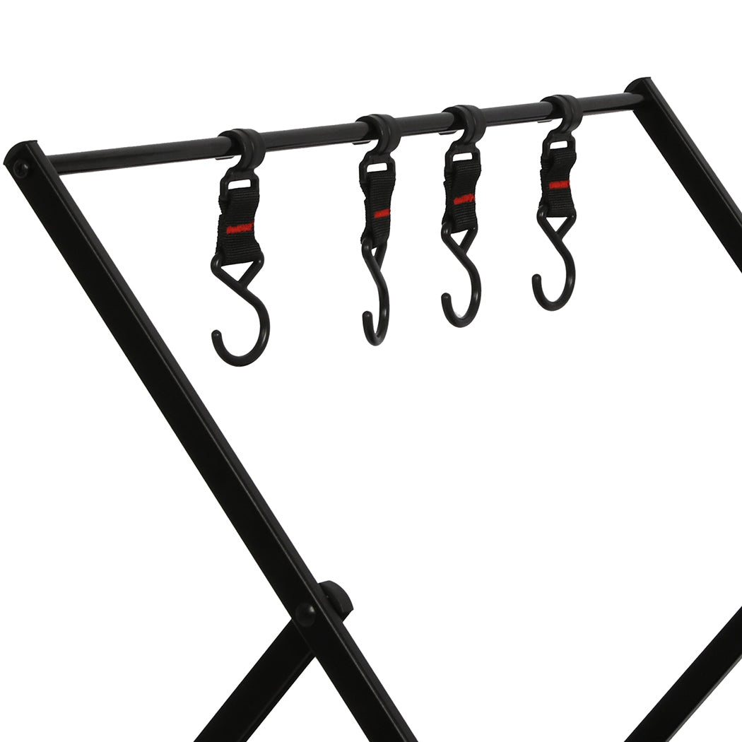 Levede Foldable Camping Storage Shelves with Hooks - Levede