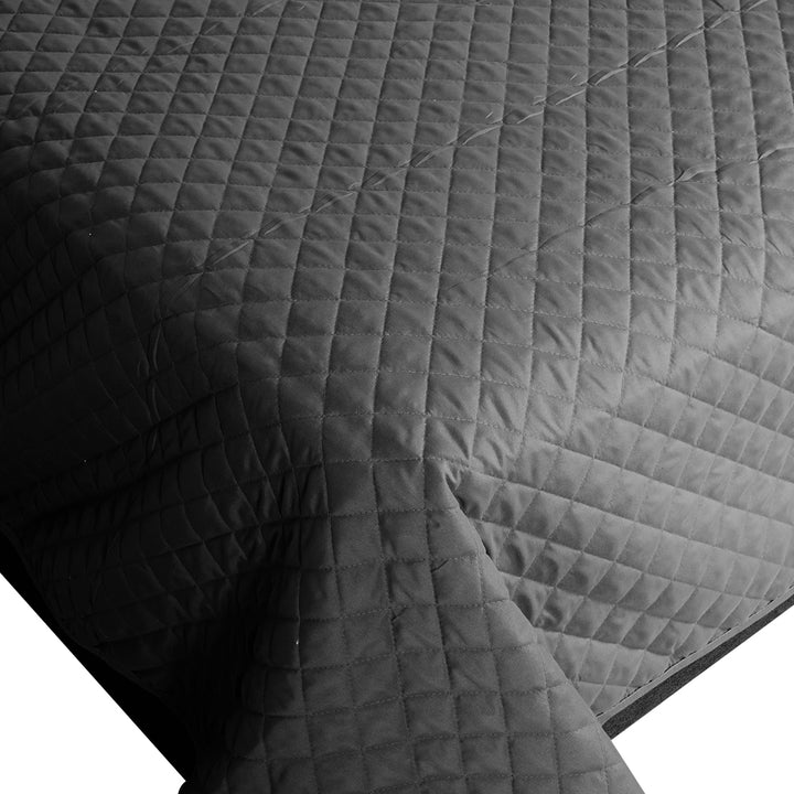 DreamZ Bedspread Coverlet Set Quilted Grey - Levede