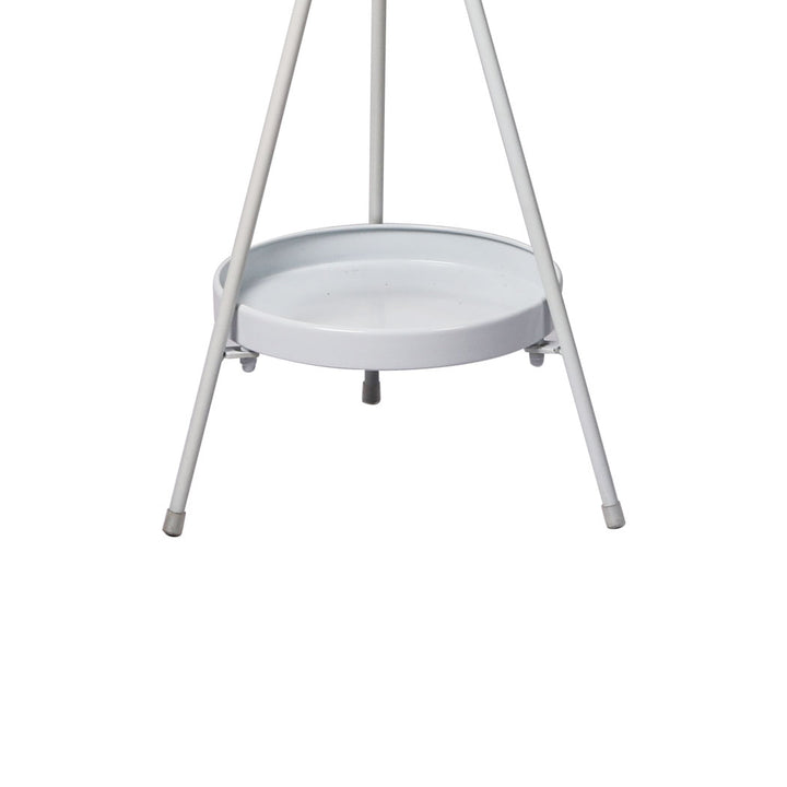 Levede Plant Stand 2 Tiers Outdoor Indoor White Medium-1831592897837928452