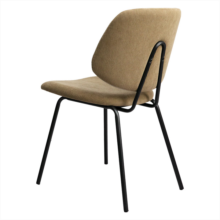 Levede 4x Dining Chairs Padded Seat Khaki - Levede