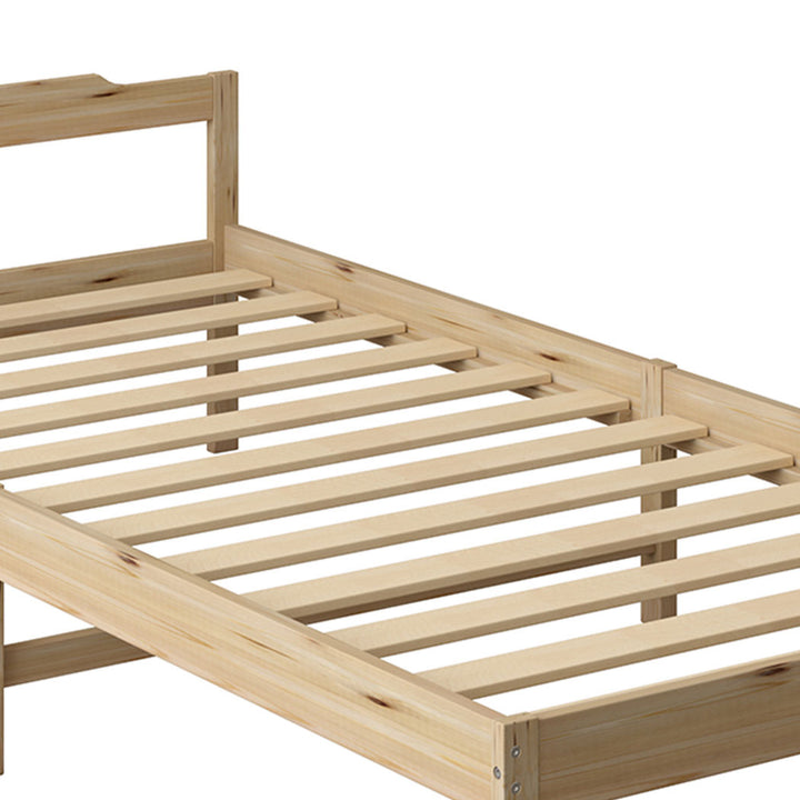 Levede Wooden Bed Frame Natural - Levede