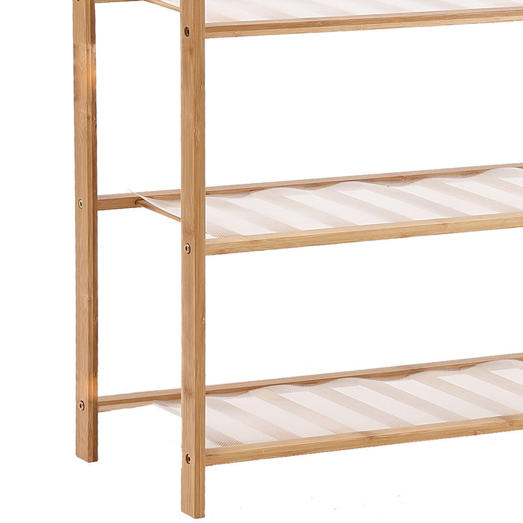 2x Levede 3 Tier Bamboo Shoe Rack - Levede