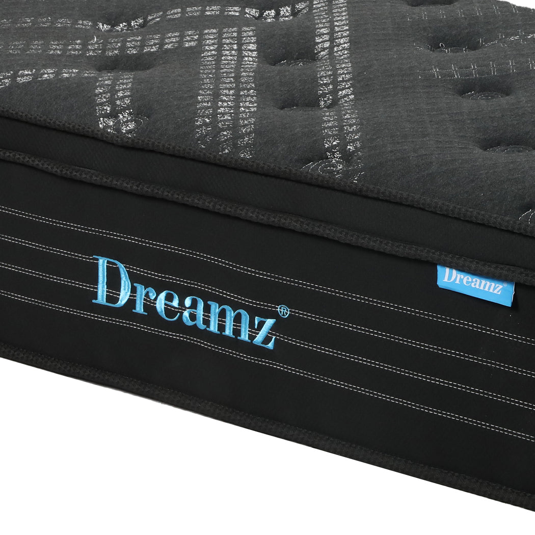 Spring Mattress Bed Pocket Egg Crate Foam Medium Firm Single Size 34cm