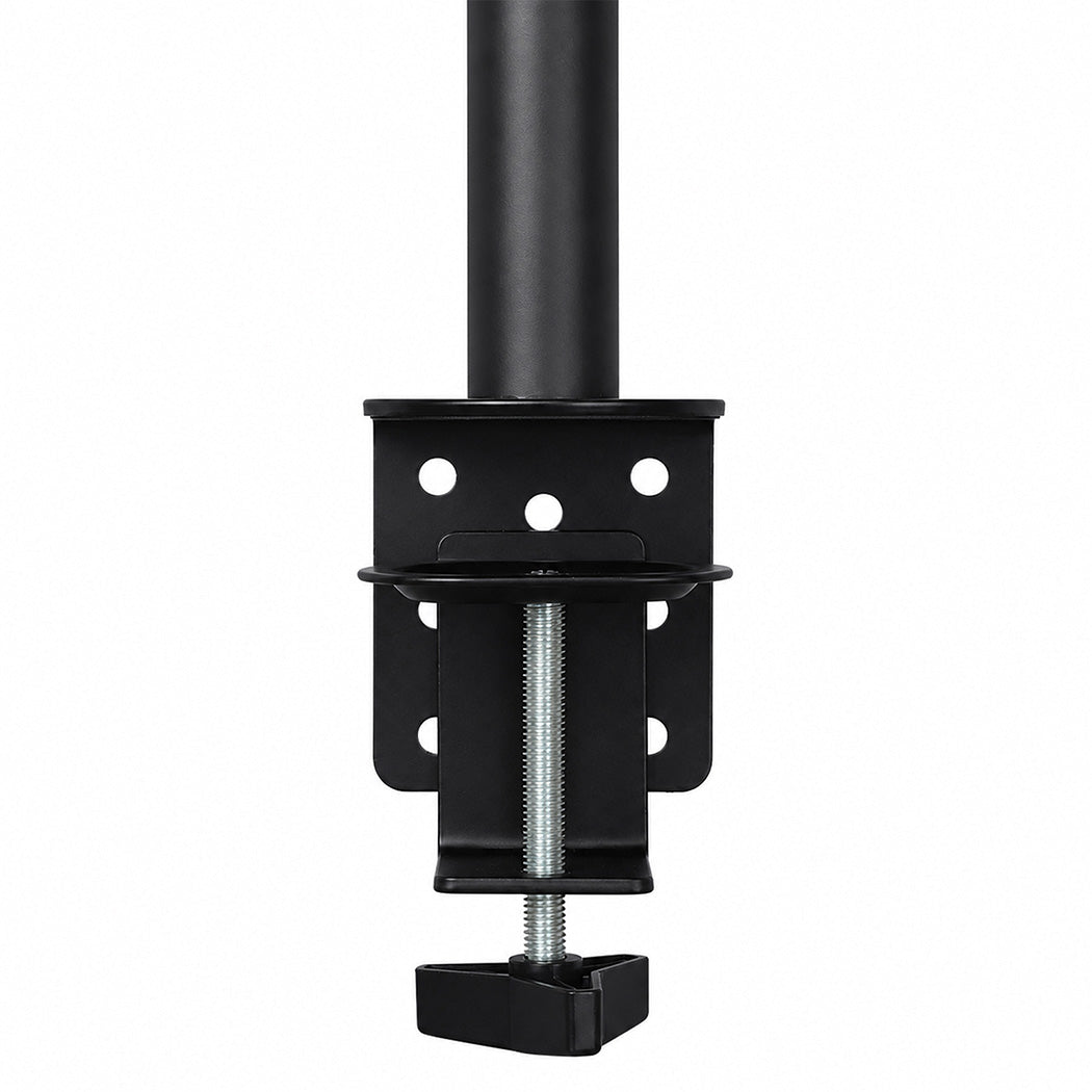 Dual Monitor Arm Adjustable Stand Mount For 13-34 Inch Office Black