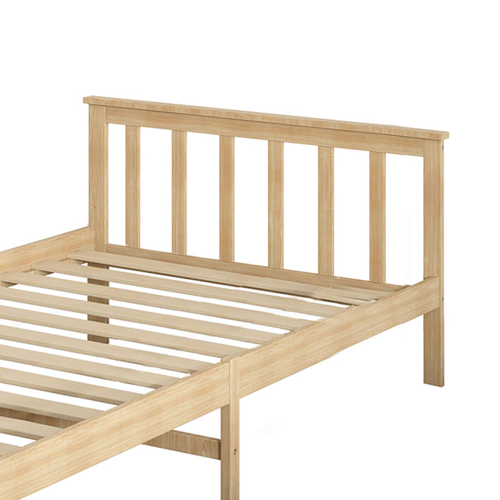 Levede Wooden King Single Bed Frame Nature Natural-1831592597785808900