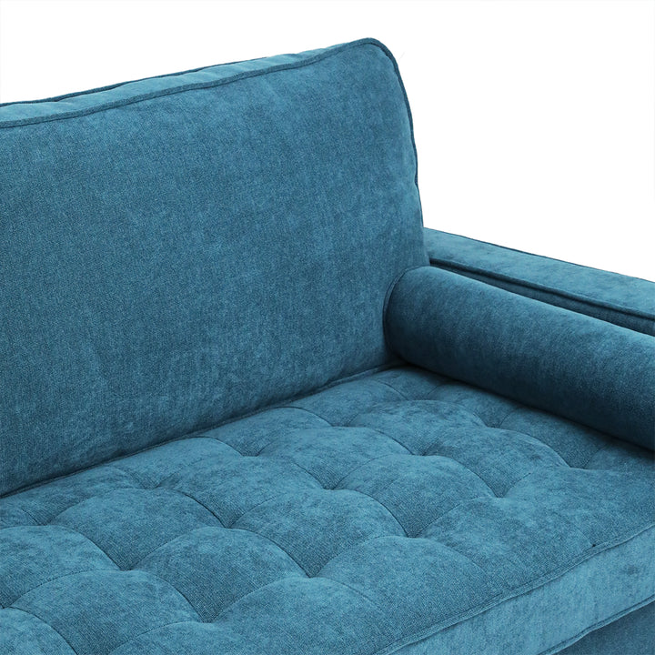 Levede Fabric Sofa Armchair 3 Seater Couch Blue 191cm Wide - Levede