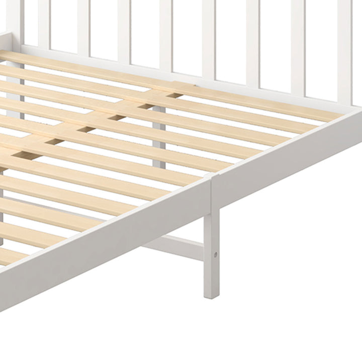 Levede White Wooden Bed Frame - Levede