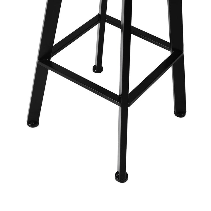 Levede Industrial Bar Stools Kitchen Wooden Metal Set - Levede