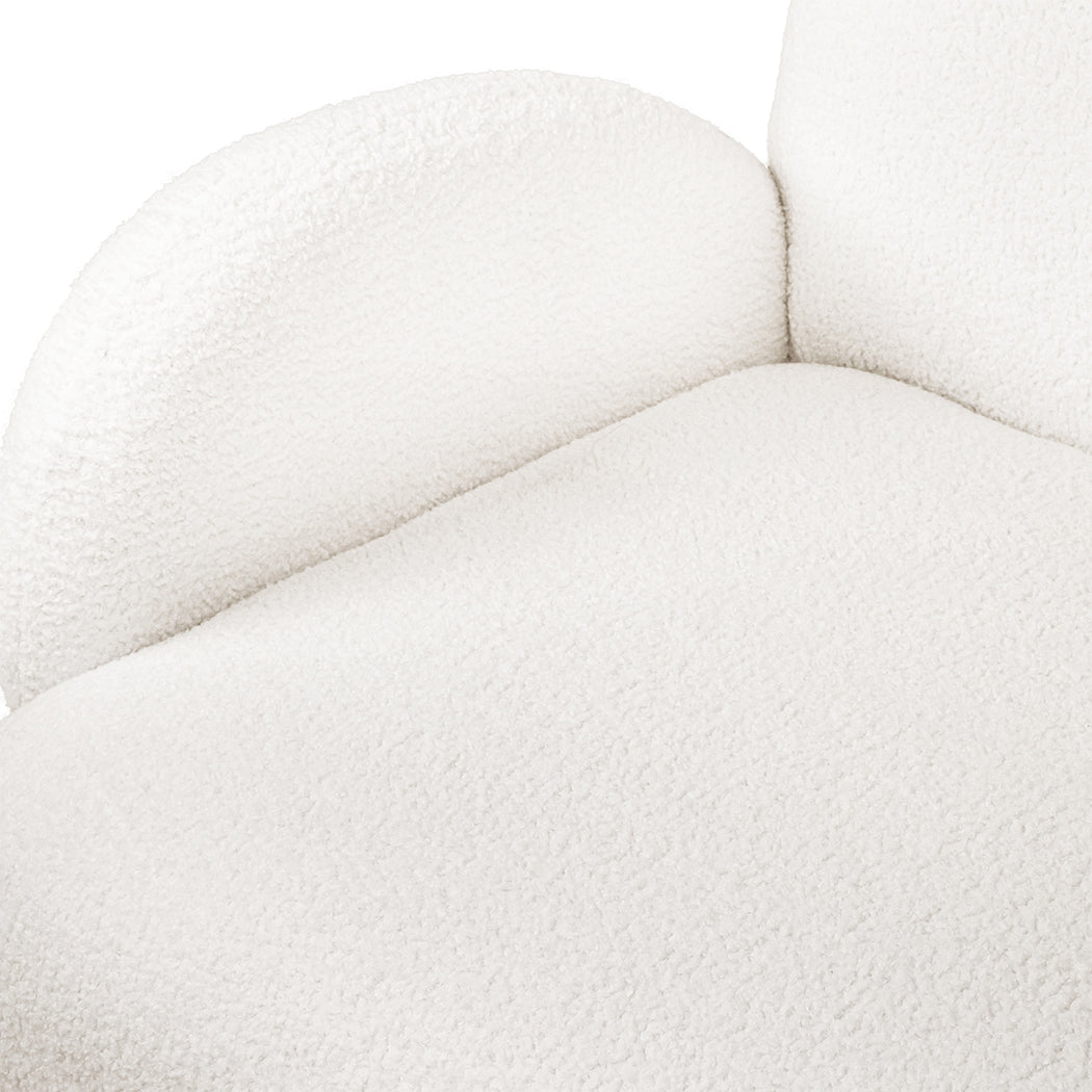 Levede Cloud Sofa 3 Seater Sherpa Fleece White-1848859465860911108