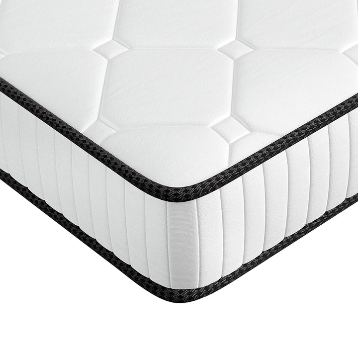 Dreamz Spring Mattress Bed Pocket Tight Top Foam Medium Firm Double Size 20CM - Levede