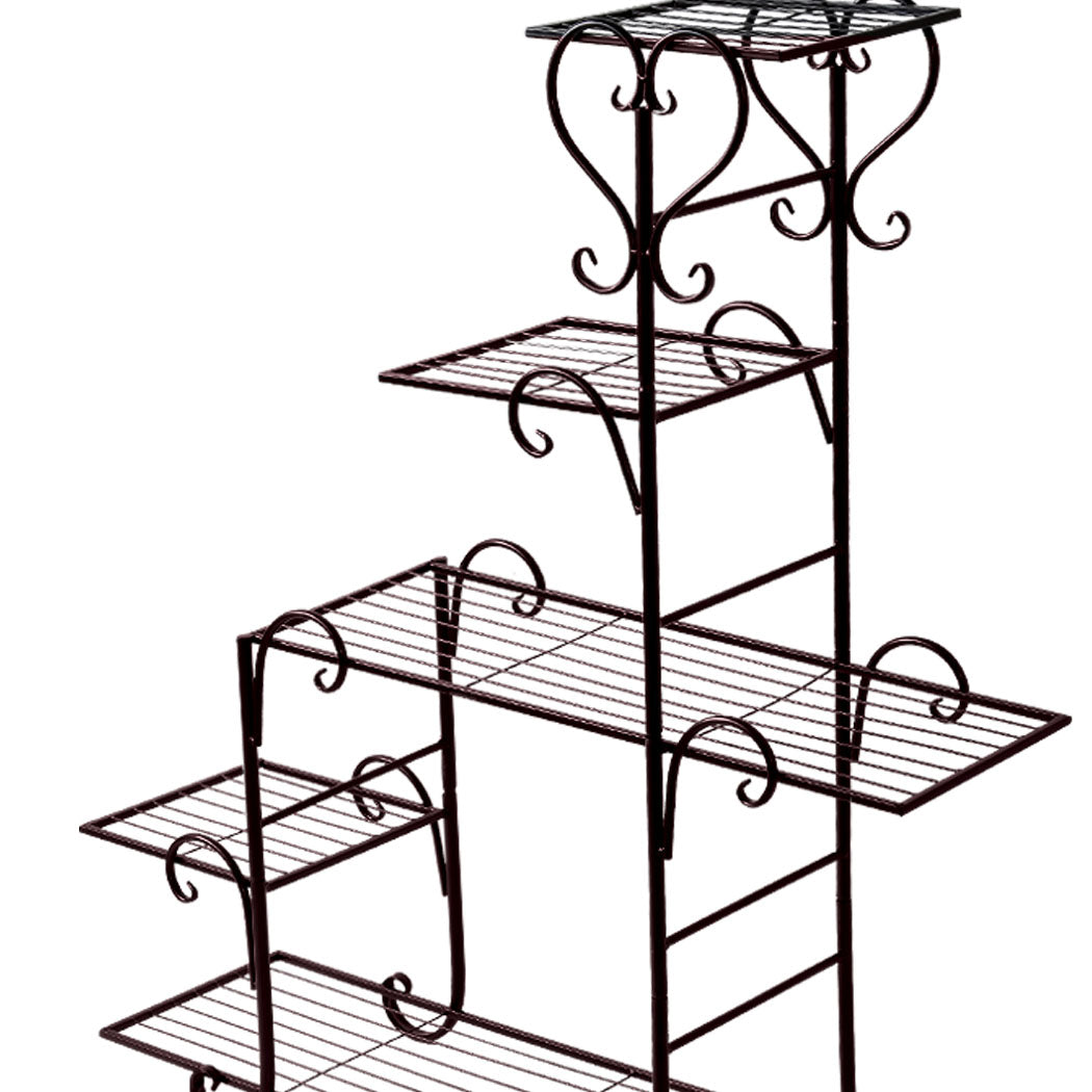 Levede 5 Tier Plant Stand Outdoor Indoor Metal - Levede