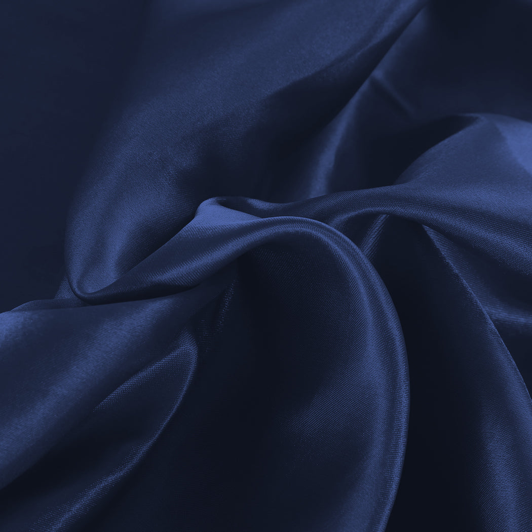 DreamZ Silky Satin Sheets Fitted Blue - Levede