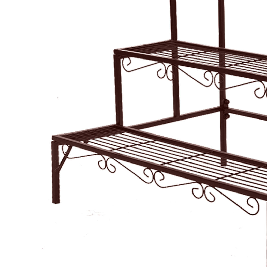 Levede Plant Stand 3 Tier Rectangle-1831592831941218308