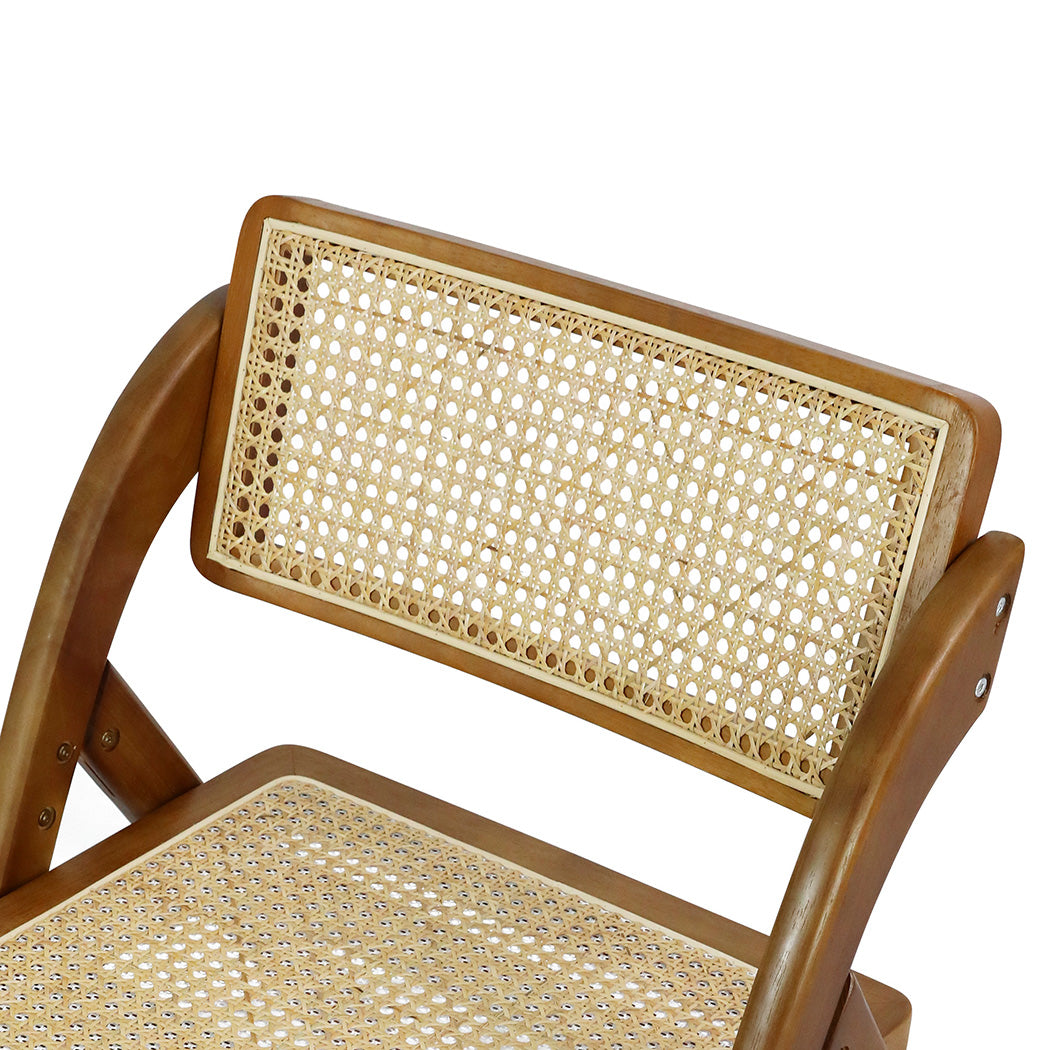 Levede 2X Foldable Accent Rattan Dining Chairs - Levede