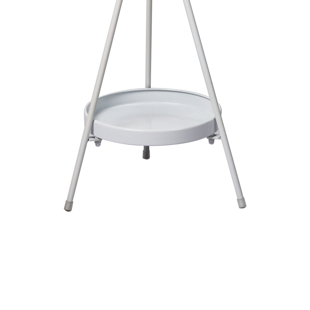 Levede Plant Stand 2 Tiers Outdoor Indoor White Large-1831592883208196100