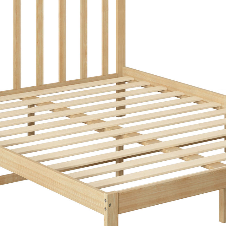 Levede Wooden Bed Frame Full Natural - Levede