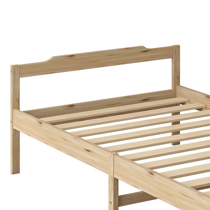 Levede Wooden Bed Frame Natural - Levede