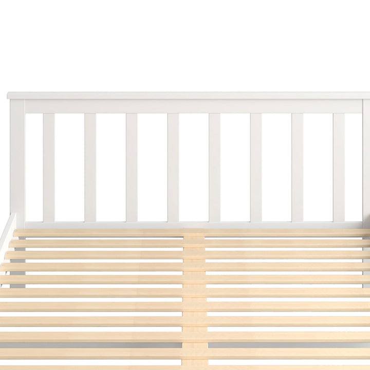 Levede White Wooden Bed Frame - Levede