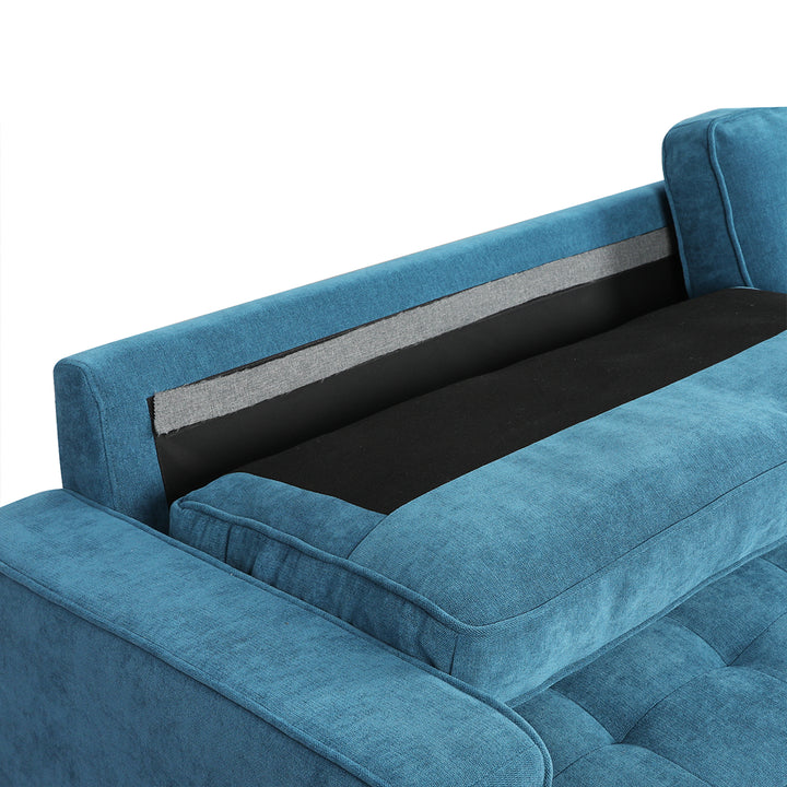 Levede Fabric Sofa Armchair 3 Seater Couch Blue 191cm Wide - Levede